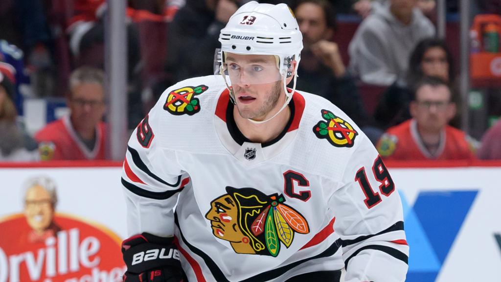 Chicago Blackhawks' Jonathan Toews Is Out Indefinitely Because of